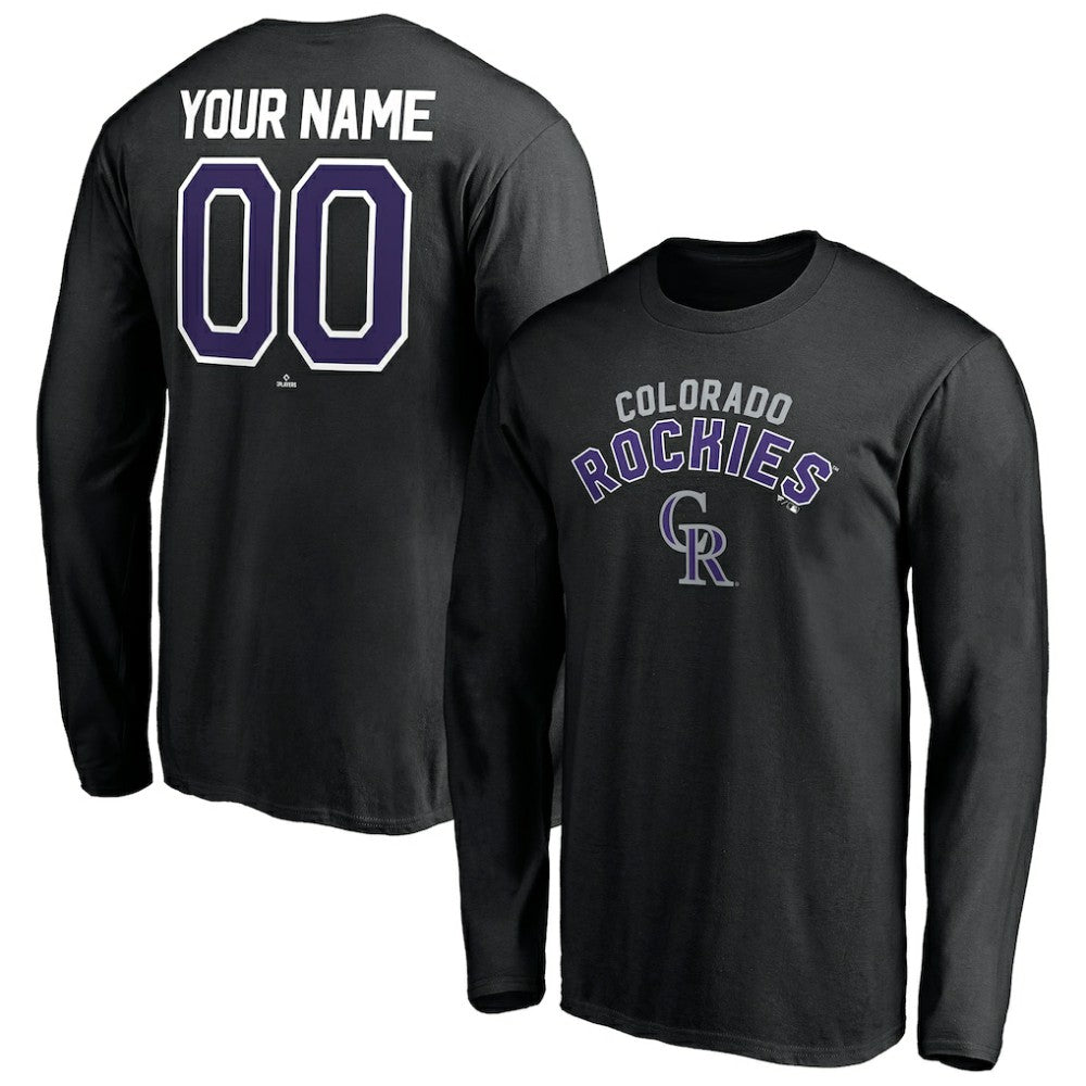 Colorado Rockies Personalized Winning Streak Name & Number Long Sleeve T-Shirt | MLB US