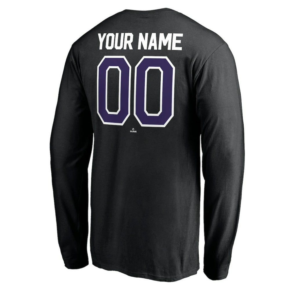 Colorado Rockies Personalized Winning Streak Name & Number Long Sleeve T-Shirt | MLB US