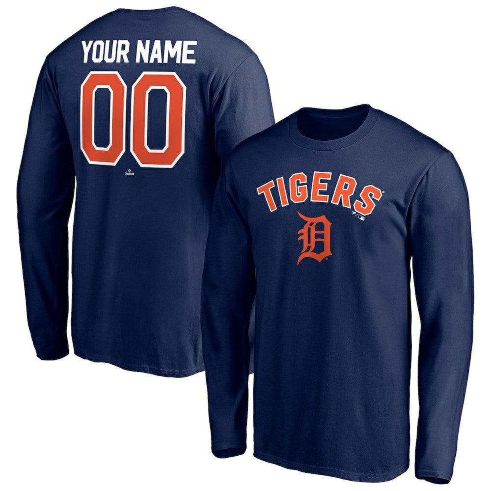 Detroit Tigers Personalized Winning Streak Name & Number Long Sleeve T-Shirt | MLB Sale