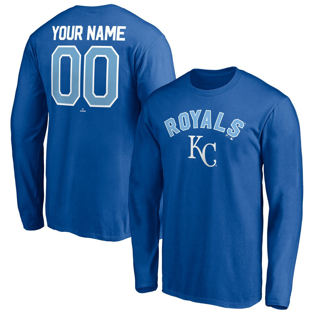 Kansas City Royals Personalized Winning Streak Name & Number Long Sleeve T-Shirt | MLB For sale