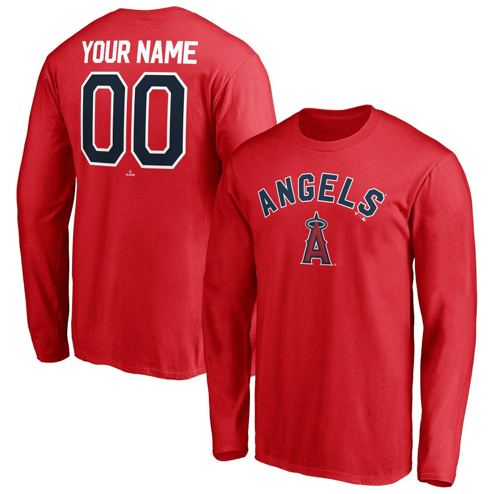 Los Angeles Angels Personalized Winning Streak Name & Number Long Sleeve T-Shirt | MLB Discount