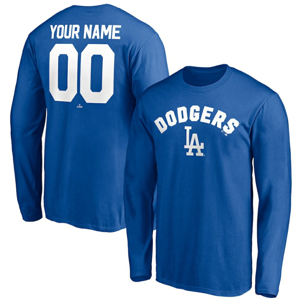 Los Angeles Dodgers Personalized Winning Streak Name & Number Long Sleeve T-Shirt | MLB New