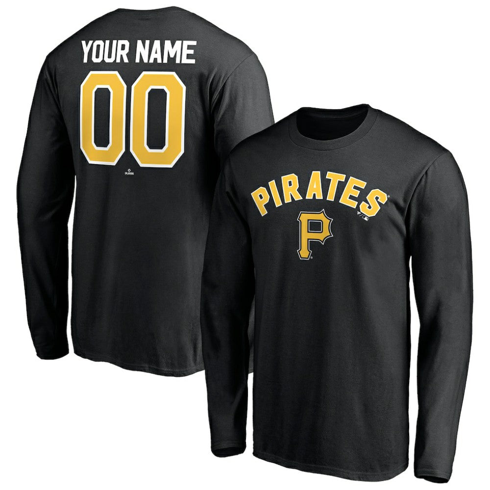 Pittsburgh Pirates Personalized Winning Streak Name & Number Long Sleeve T-Shirt | MLB On Sale