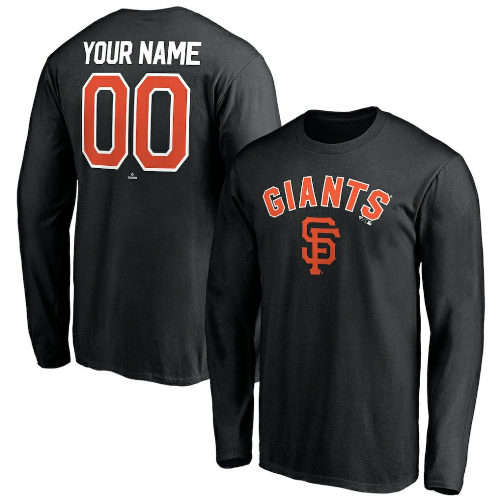 San Francisco Giants Personalized Winning Streak Name & Number Long Sleeve T-Shirt | MLB Shop