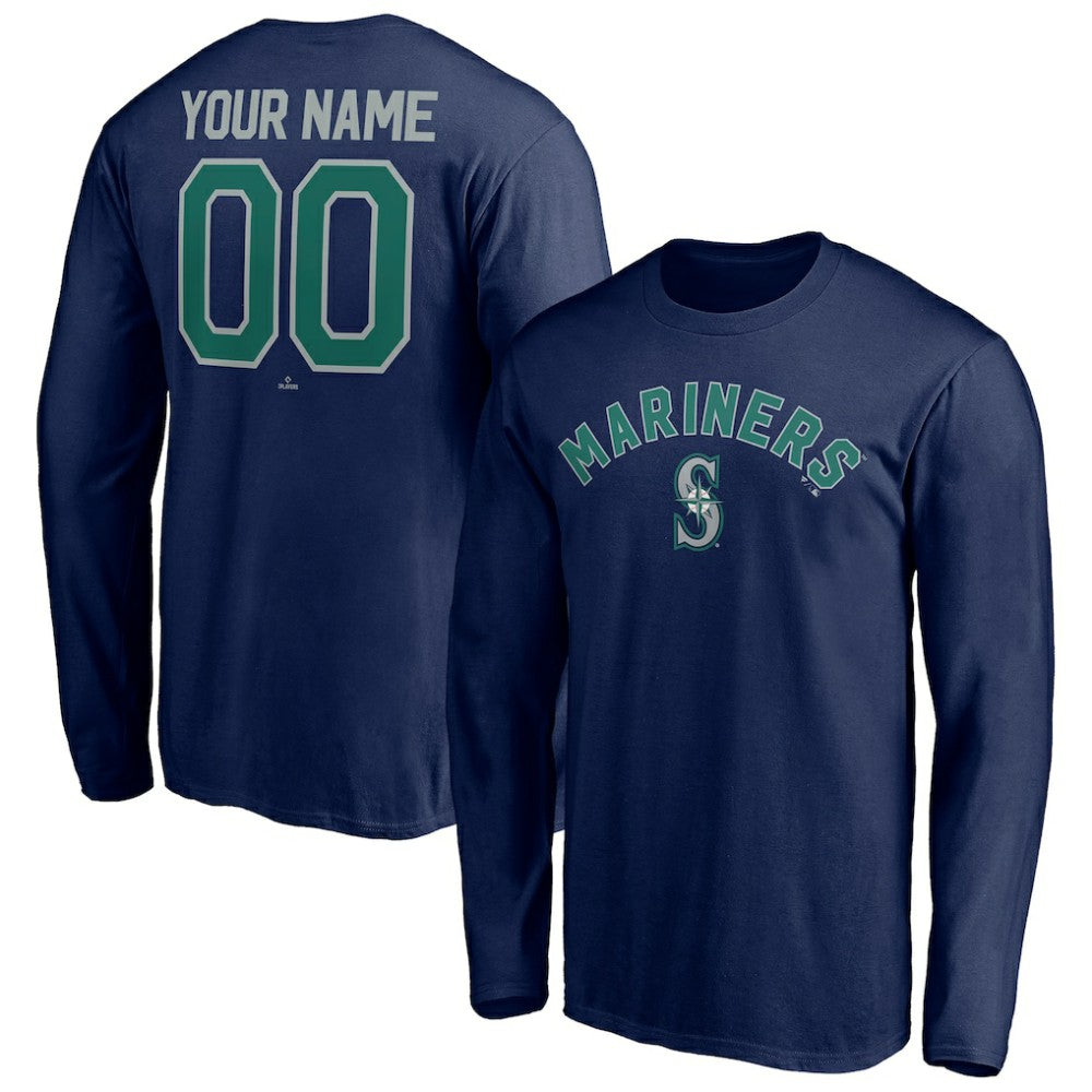 Seattle Mariners Personalized Winning Streak Name & Number Long Sleeve T-Shirt | MLB US