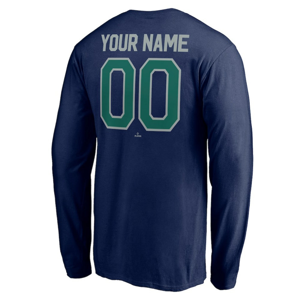 Seattle Mariners Personalized Winning Streak Name & Number Long Sleeve T-Shirt | MLB US