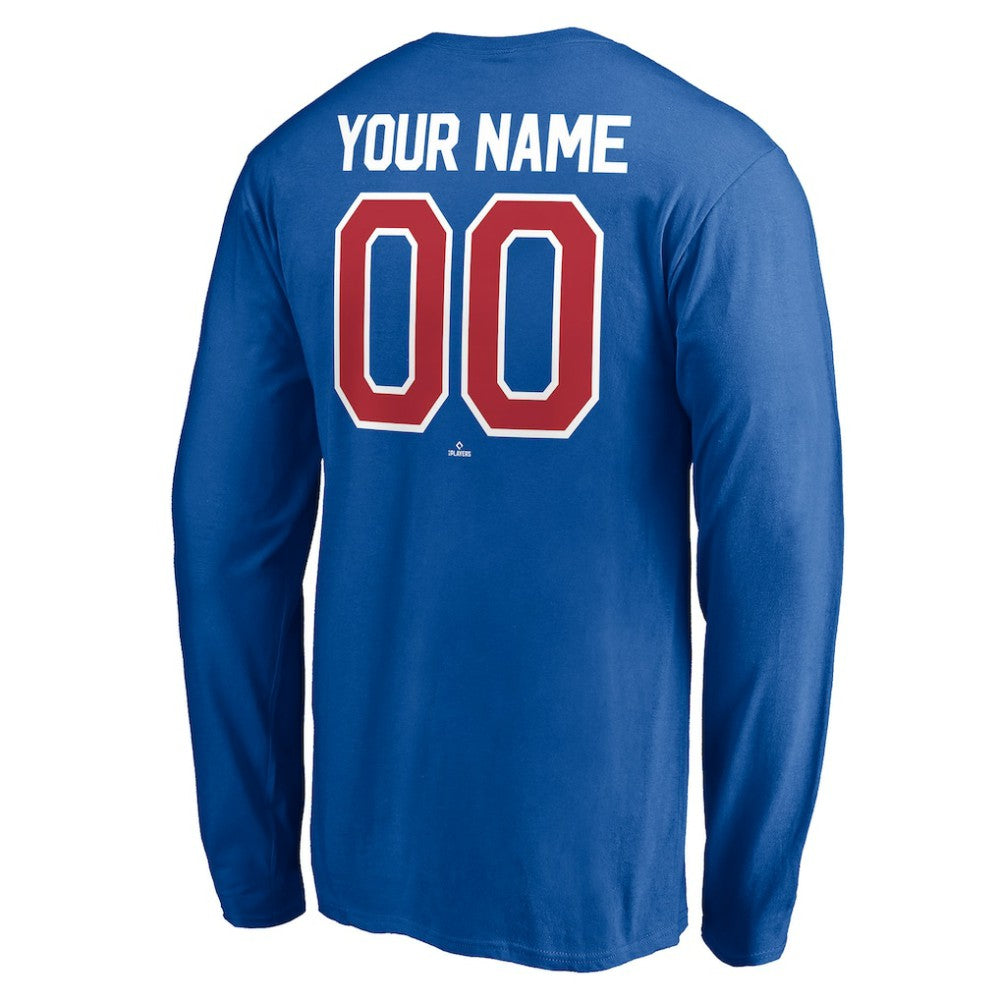 Texas Rangers Personalized Winning Streak Name & Number Long Sleeve T-Shirt | MLB For sale