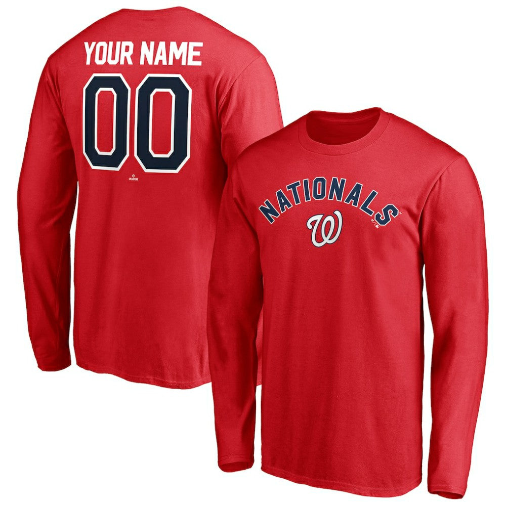 Washington Nationals Personalized Winning Streak Name & Number Long Sleeve T-Shirt | MLB Near me