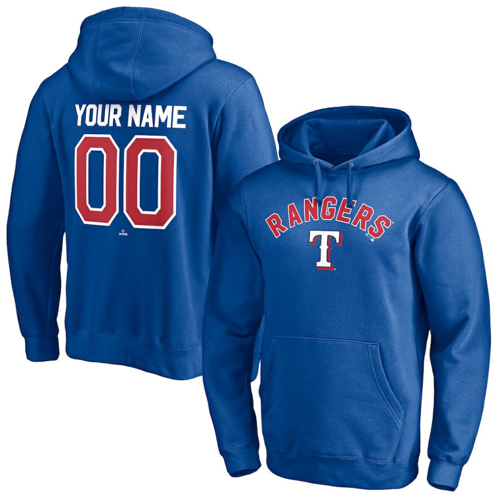 Texas Rangers Personalized Winning Streak Name & Number Pullover Hoodie | MLB New