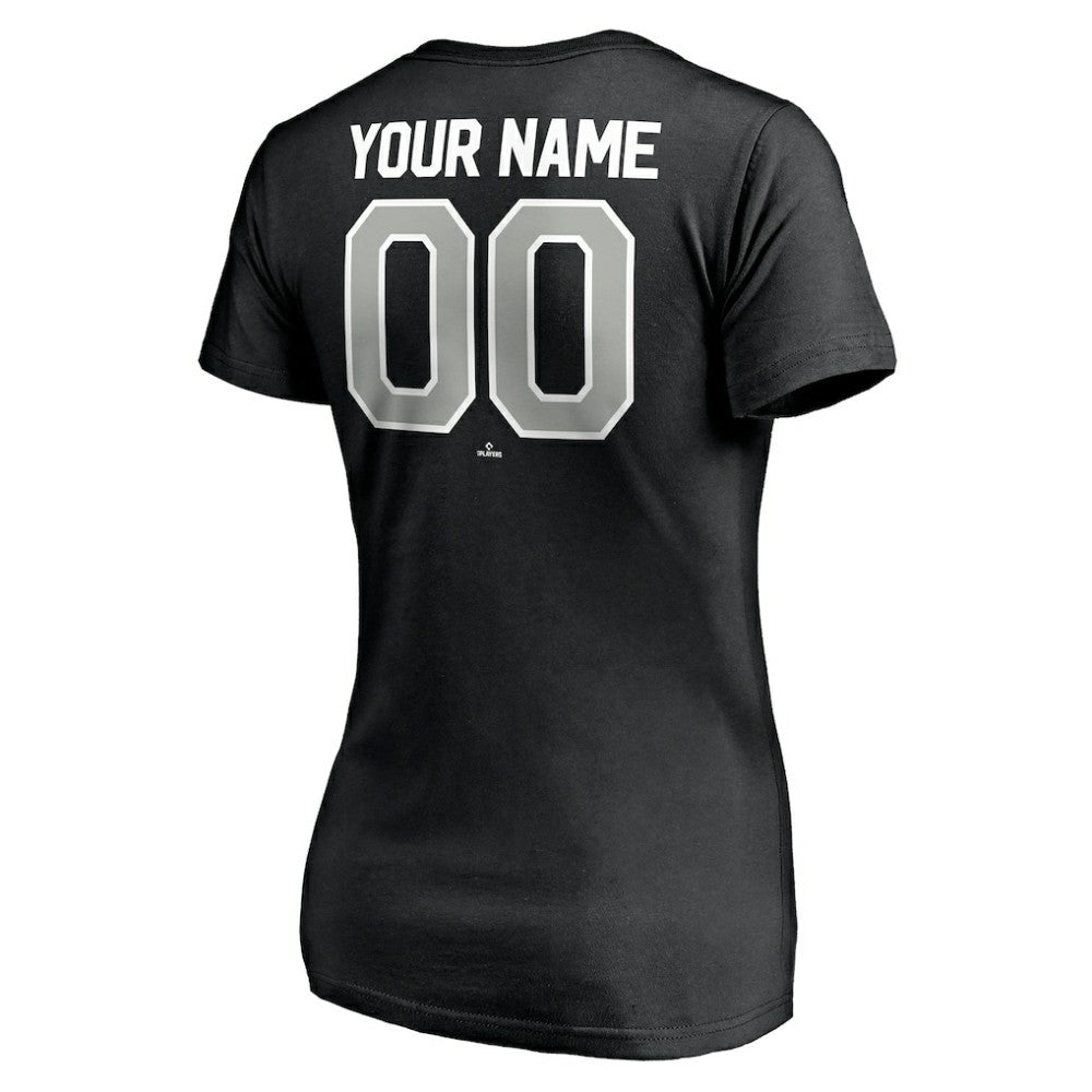Chicago White Sox Women's Personalized Winning Streak Name & Number V-Neck T-Shirt | MLB Online