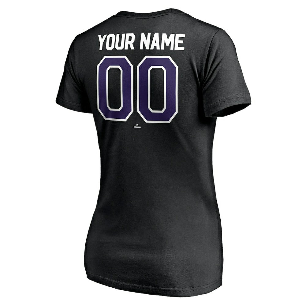 Colorado Rockies Women's Personalized Winning Streak Name & Number V-Neck T-Shirt | MLB Online