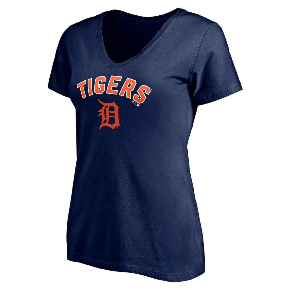 Detroit Tigers Women's Personalized Winning Streak Name & Number V-Neck T-Shirt | MLB On Sale