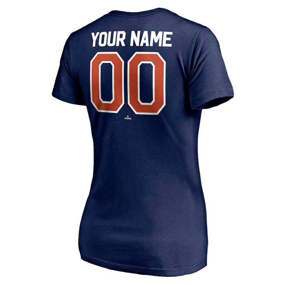 Houston Astros Women's Personalized Winning Streak Name & Number V-Neck T-Shirt | MLB On Sale