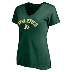 Athletics Women's Personalized Winning Streak Name & Number V-Neck T-Shirt | MLB Sale