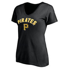 Pittsburgh Pirates Women's Personalized Winning Streak Name & Number V-Neck T-Shirt | MLB Discount