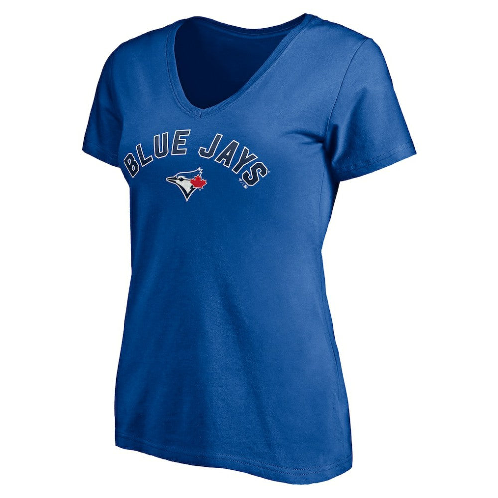 Toronto Blue Jays Women's Personalized Winning Streak Name & Number V-Neck T-Shirt | MLB On Sale