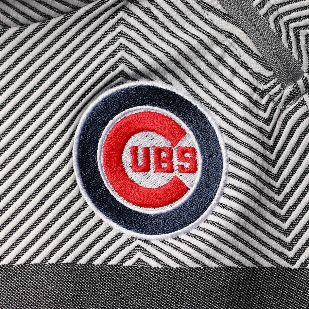 Chicago Cubs Levelwear Women's Verse Asymmetrical Raglan Tri-Blend Quarter-Zip Jacket | MLB US