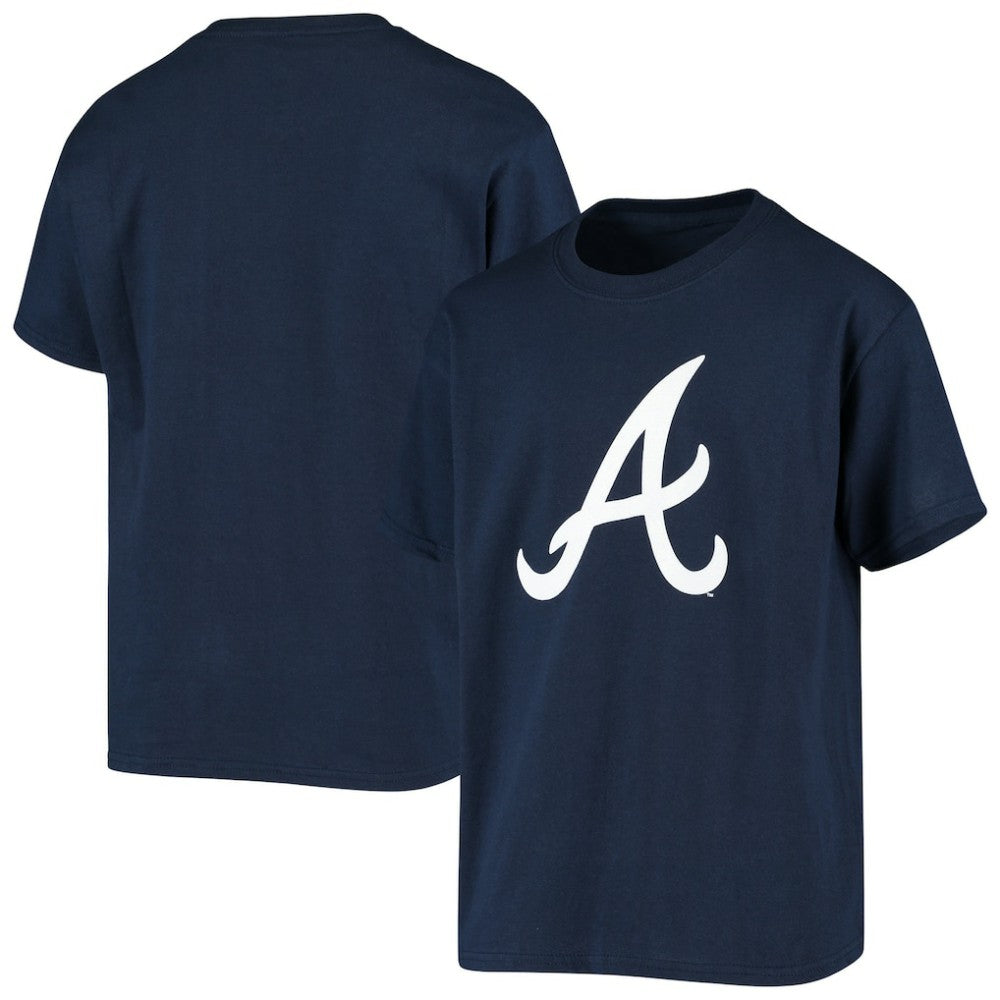 Atlanta Braves Stitches Youth Team Logo T-Shirt | MLB New