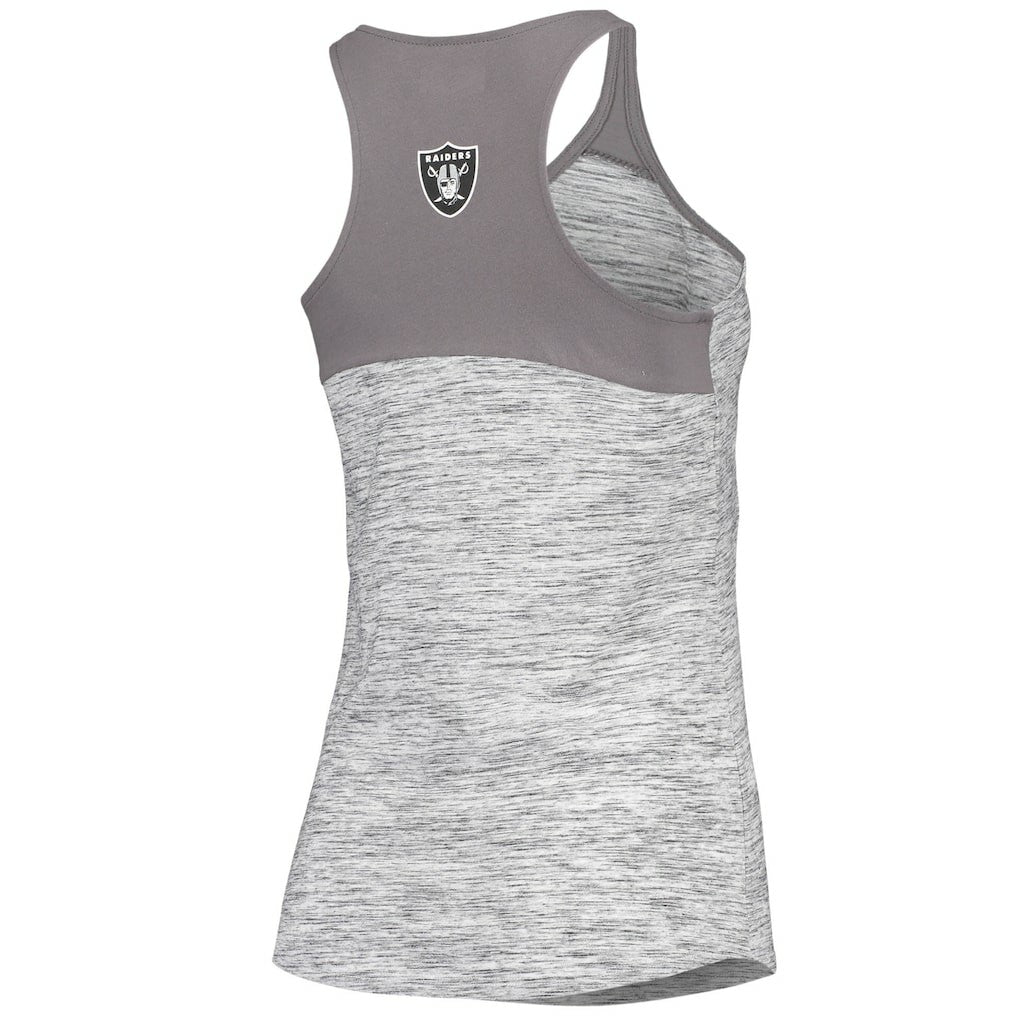 Las Vegas Raiders New Era Women's Space Dye Racerback Scoop Neck Tank Top