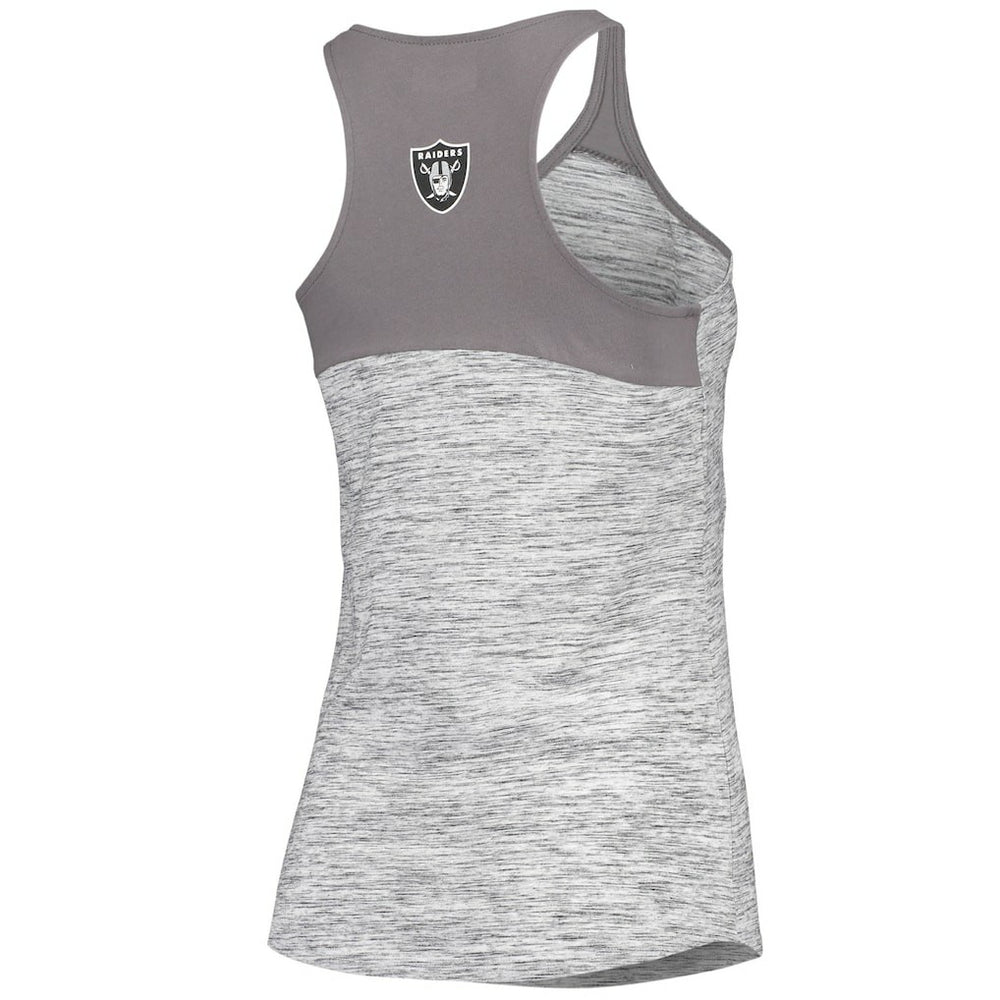 Las Vegas Raiders New Era Women's Space Dye Racerback Scoop Neck Tank Top