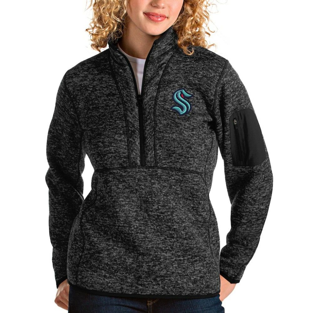Seattle Kraken Antigua Women's Fortune Half-Zip Sweatshirt For Sale
