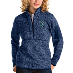 Seattle Kraken Antigua Women's Fortune Half-Zip Sweatshirt On Sale
