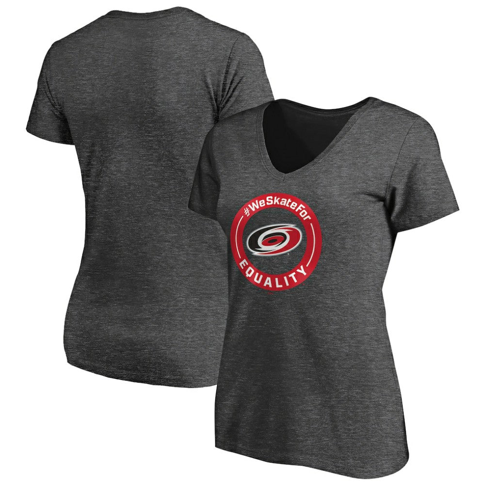 Carolina Hurricanes Women's #WeSkateFor V-Neck T-Shirt For Sale