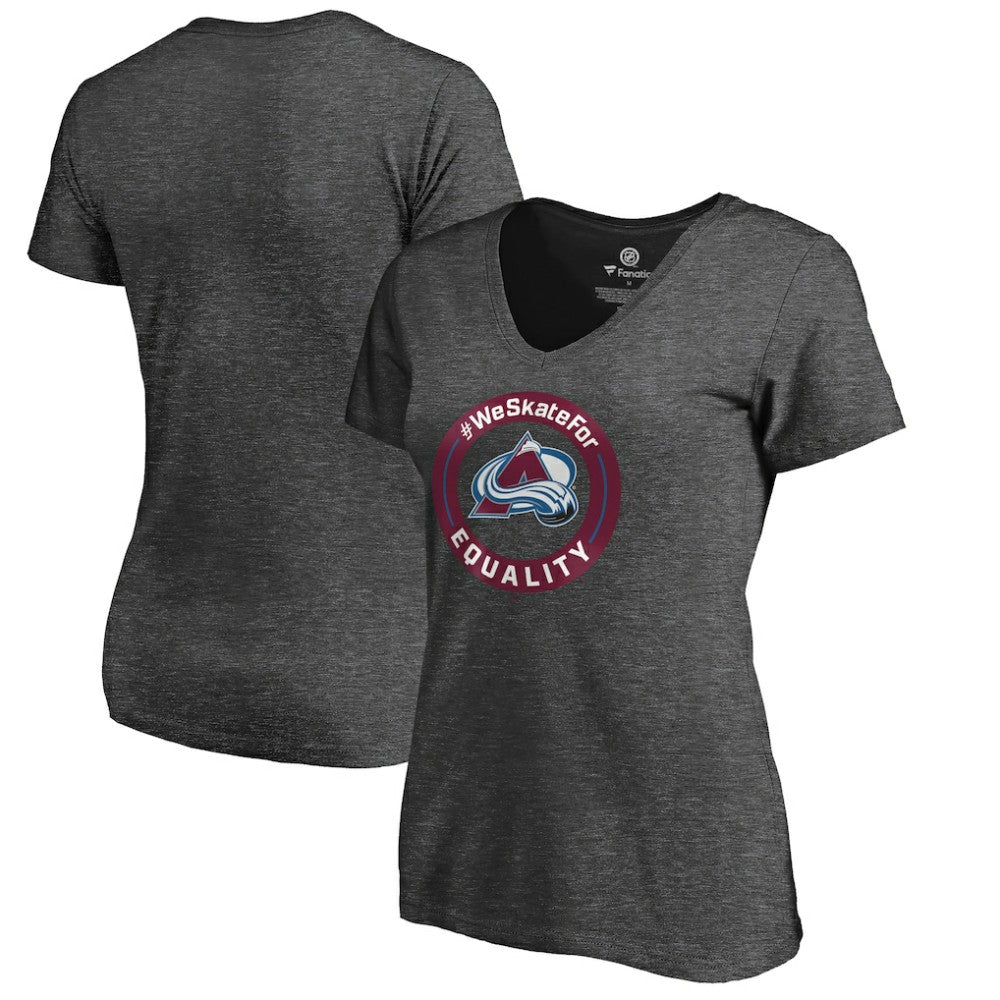 Colorado Avalanche Women's #WeSkateFor V-Neck T-Shirt Online