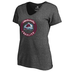Colorado Avalanche Women's #WeSkateFor V-Neck T-Shirt Online