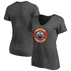 Edmonton Oilers Women's #WeSkateFor V-Neck T-Shirt For Sale