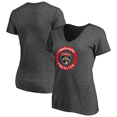 Florida Panthers Women's #WeSkateFor V-Neck T-Shirt On Sale