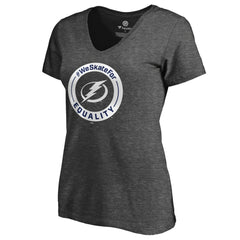 Tampa Bay Lightning Women's #WeSkateFor V-Neck T-Shirt Outlet