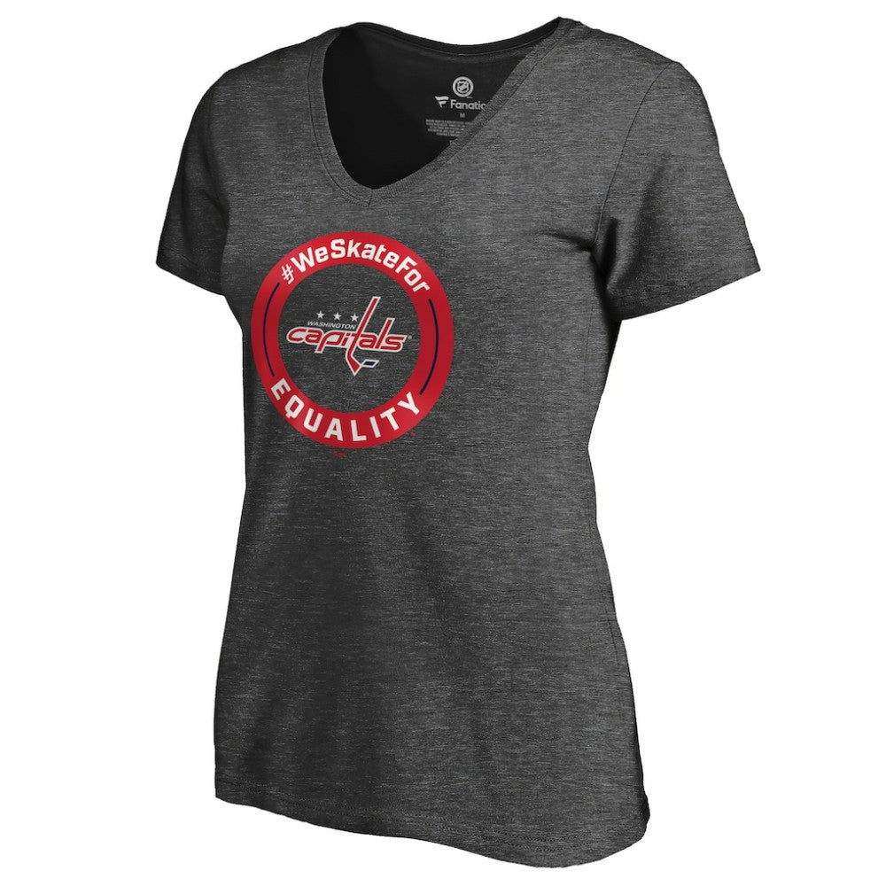Washington Capitals Women's #WeSkateFor V-Neck T-Shirt Sale