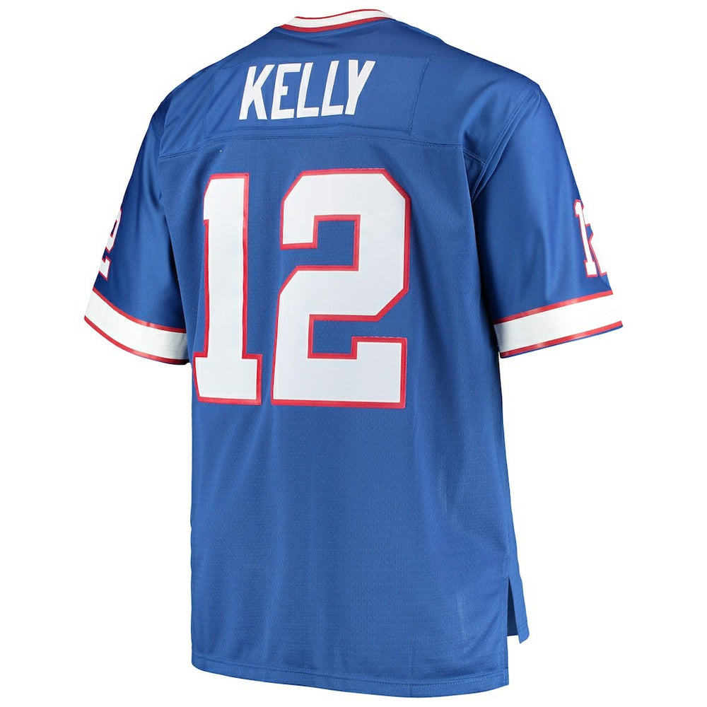 Buffalo Bills Mitchell & Ness Jim Kelly  Big & Tall 1990 Retired Player Replica Jersey