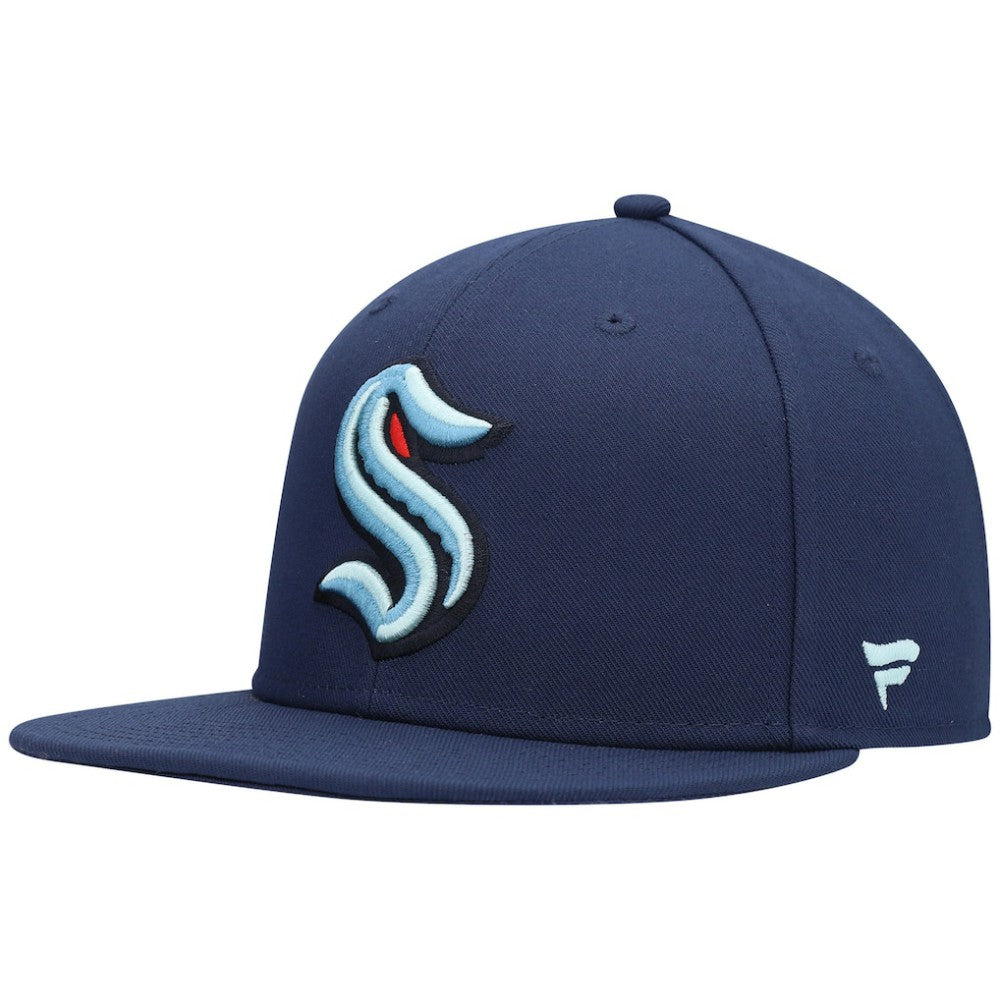 Seattle Kraken Fanatics Primary Logo Snapback Hat Discount
