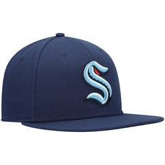 Seattle Kraken Fanatics Primary Logo Snapback Hat Discount