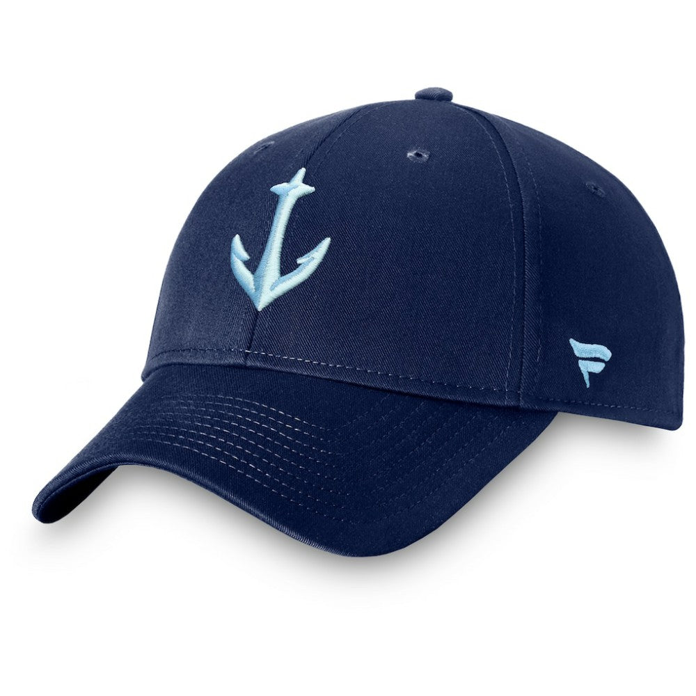Seattle Kraken Fanatics Core Secondary Logo Adjustable Hat Discount