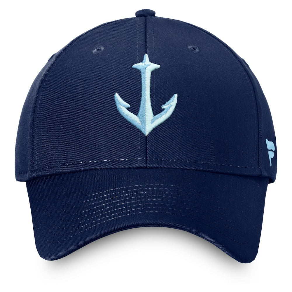 Seattle Kraken Fanatics Core Secondary Logo Adjustable Hat Discount