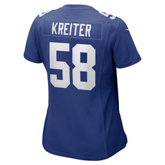 New York Giants Nike Casey Kreiter  Women's Game Jersey