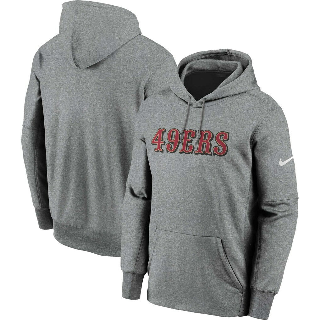 San Francisco 49ers Nike Wordmark Performance Pullover Hoodie