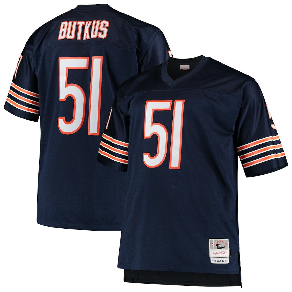 Chicago Bears Mitchell & Ness Dick Butkus  Big & Tall 1966 Retired Player Replica Jersey