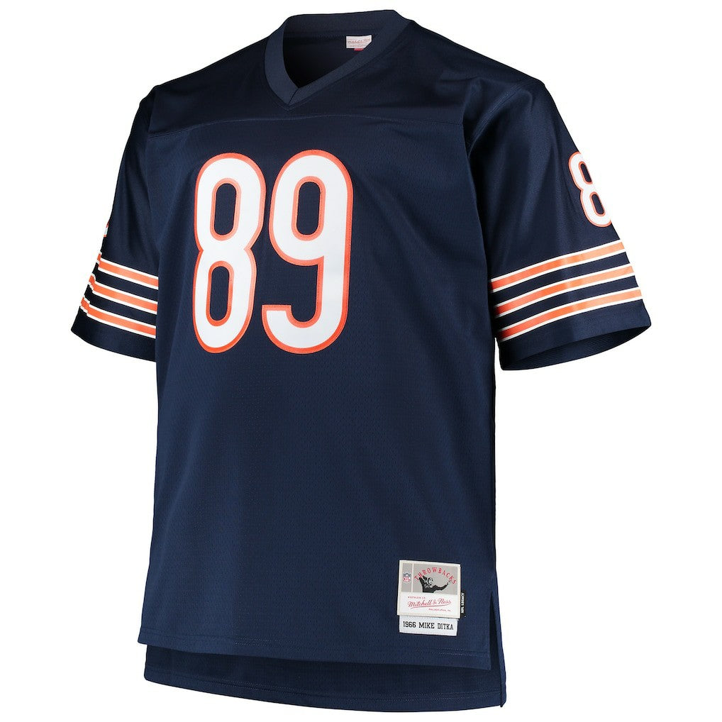 Chicago Bears Mitchell & Ness Mike Ditka  Big & Tall 1966 Retired Player Replica Jersey