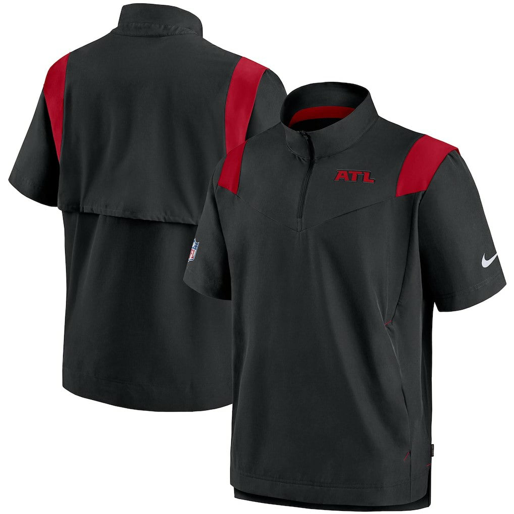 Atlanta Falcons Nike Sideline Coaches Short Sleeve Quarter-Zip Jacket