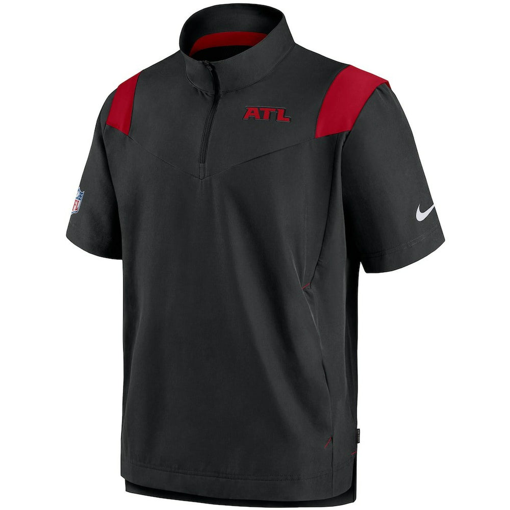Atlanta Falcons Nike Sideline Coaches Short Sleeve Quarter-Zip Jacket