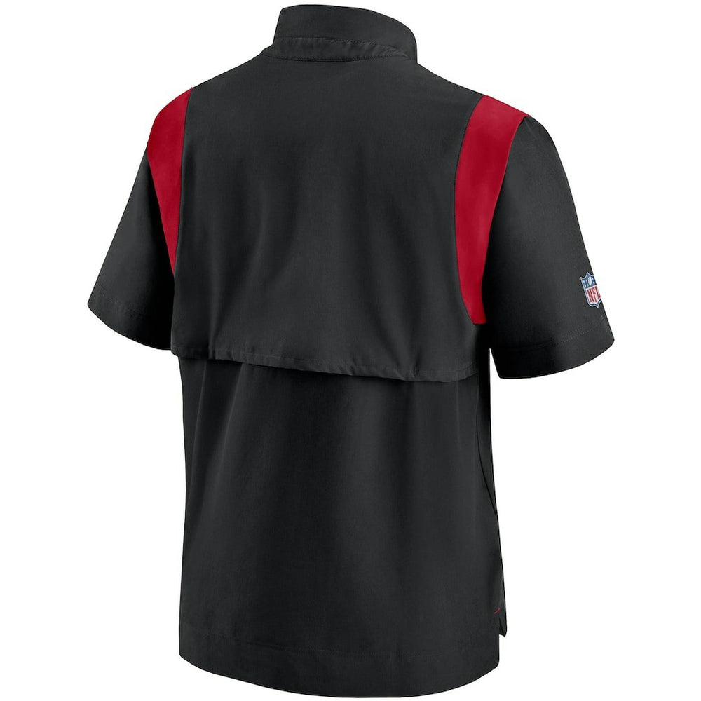 Atlanta Falcons Nike Sideline Coaches Short Sleeve Quarter-Zip Jacket