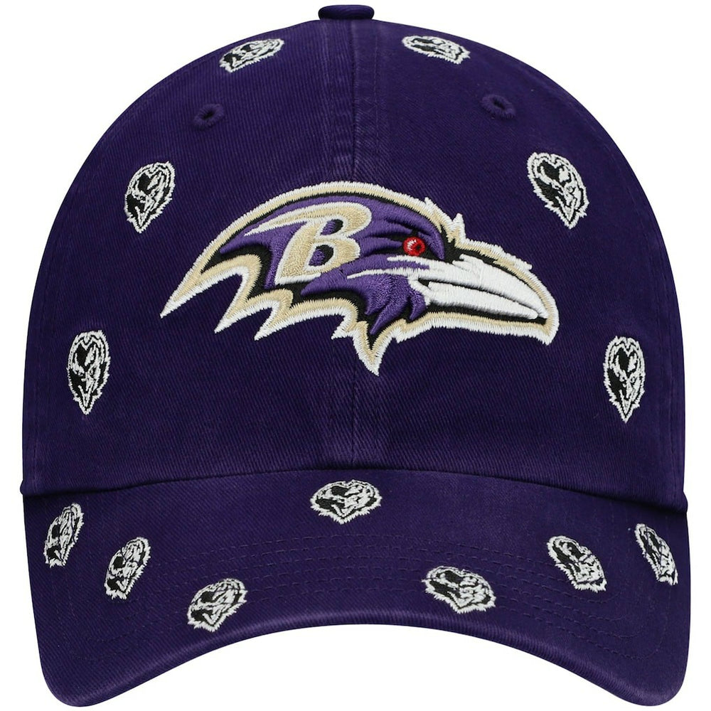 Baltimore Ravens 47 brand '47 Women's Confetti Clean Up Head Logo Adjustable Hat