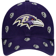 Baltimore Ravens 47 brand '47 Women's Confetti Clean Up Head Logo Adjustable Hat