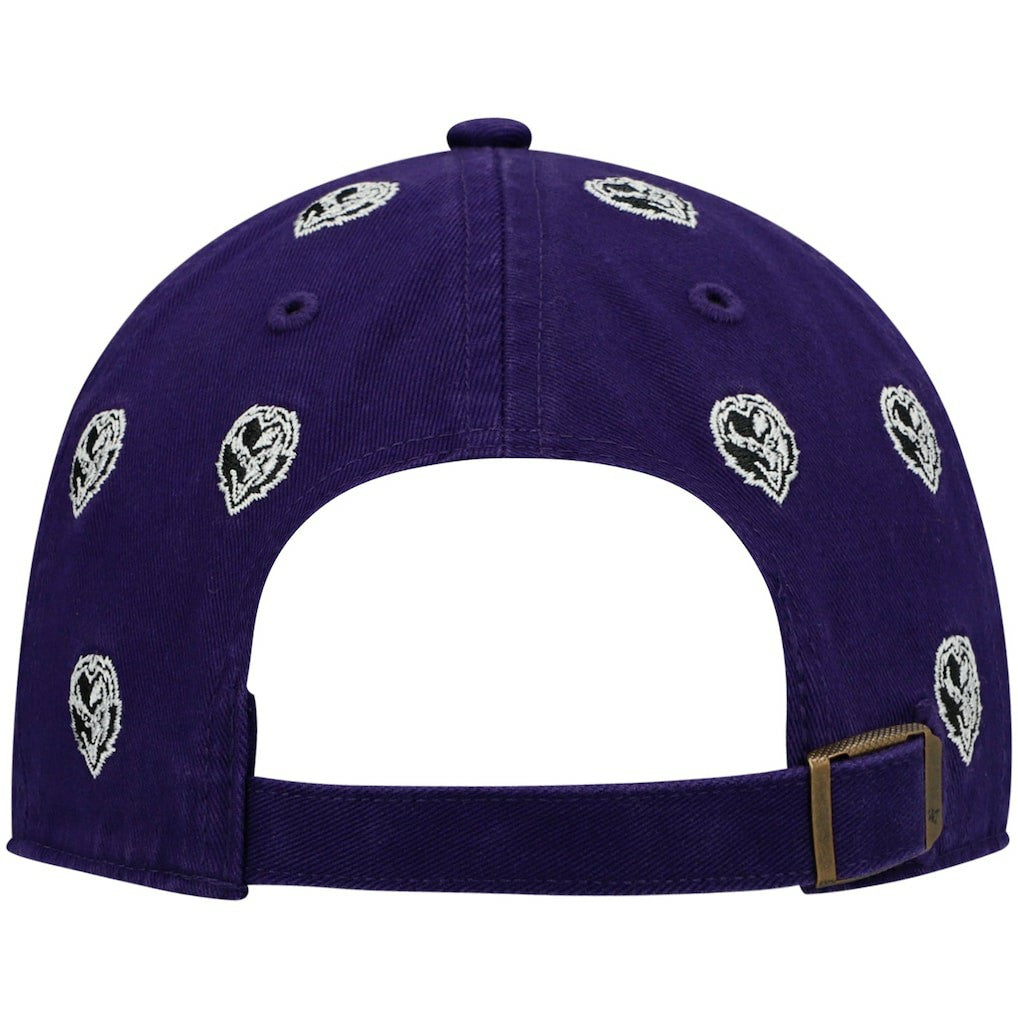 Baltimore Ravens 47 brand '47 Women's Confetti Clean Up Head Logo Adjustable Hat