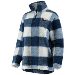 Washington Capitals G-III 4Her by Carl Banks Women's Plaid Sherpa Quarter-Zip Jacket Discount