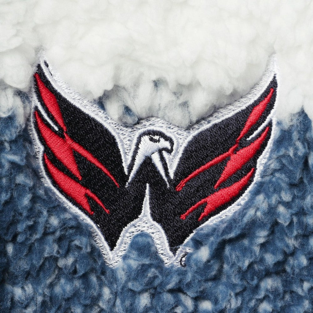 Washington Capitals G-III 4Her by Carl Banks Women's Plaid Sherpa Quarter-Zip Jacket Discount